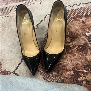 Christian Louboutin Glossy Black Stilettos
